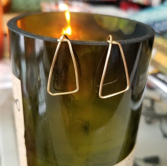 Jewelry - ✌New!✌Simple Geometric Goldtone Earrings